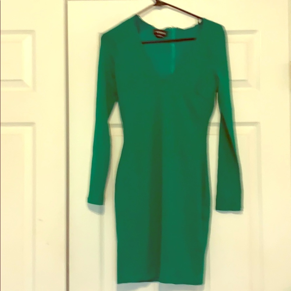 Long Sleeved Short Bebe Dress